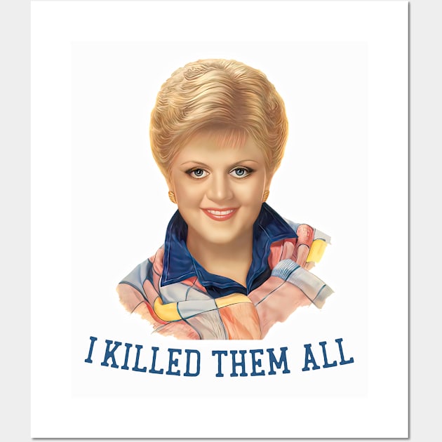 Murder She Wrote / 80s Retro TV Design / I killed them all! Wall Art by DankFutura